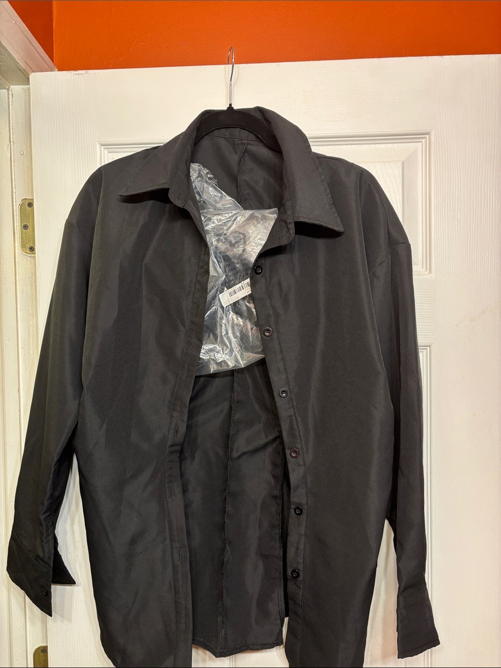 Ladies black dress shirt